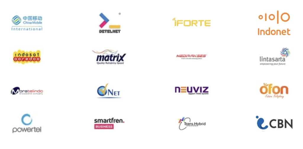 ISP yang terhubung dengan Digital Edge